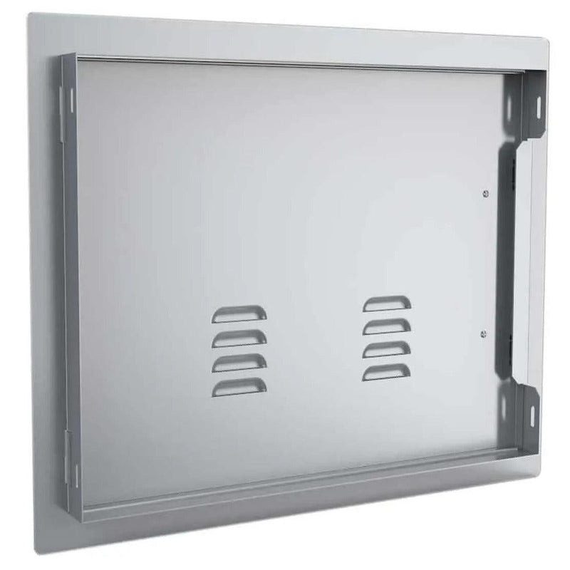 Sunstone Classic Series 17" x 24" Stainless Steel Right Swing Horizontal Vented Door - Side View