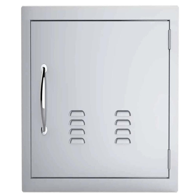 Sunstone Classic Series 17" x 24" Stainless Steel Right Swing Horizontal Vented Door