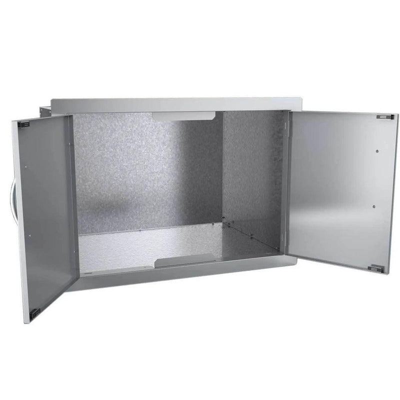 Sunstone Classic Series 30" Stainless Steel Flush Mount Double Door Dry Storage Pantry - Alternate View