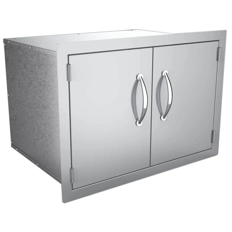 Sunstone Classic Series 30" Stainless Steel Flush Mount Double Door Dry Storage Pantry - Detail View
