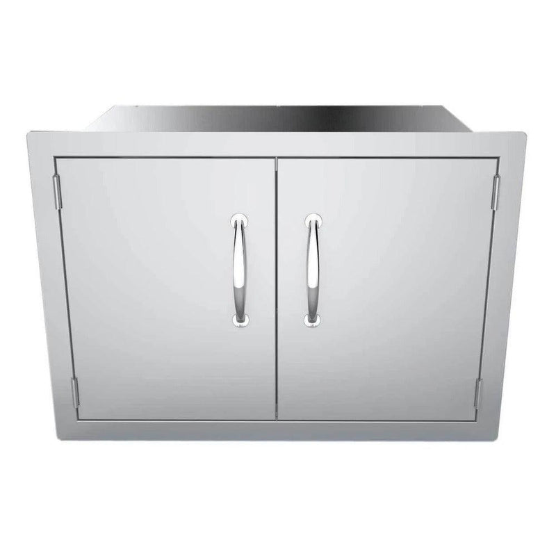 Sunstone Classic Series 30" Stainless Steel Flush Mount Double Door Dry Storage Pantry