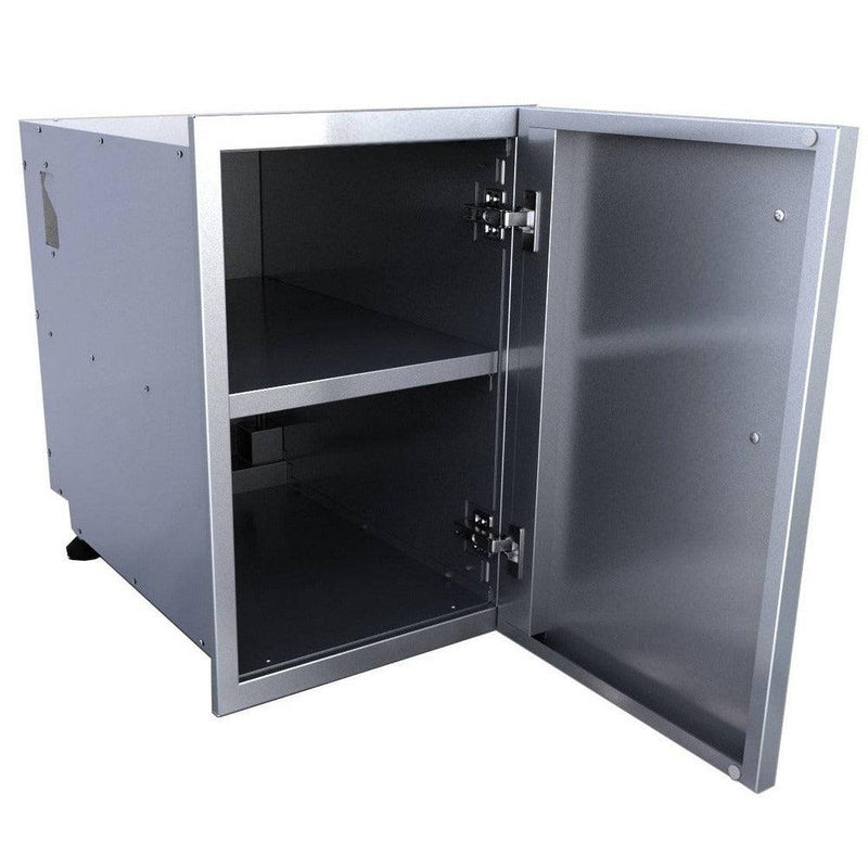 Sunstone Designer Series 15" Stainless Steel Left Swing Door Dry Storage Pantry - Alternate View