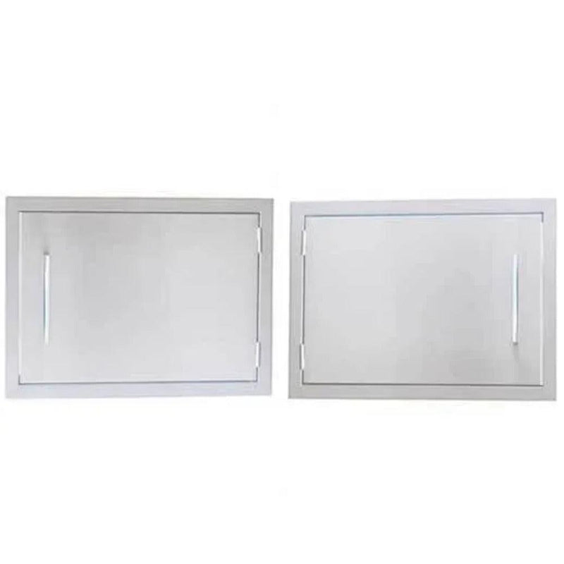 Sunstone Signature Series 14" x 20" Stainless Steel Beveled Frame Reversible Horizontal Door - Alternate View