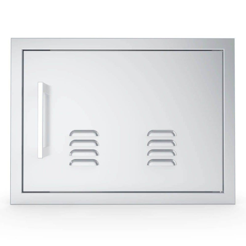 Sunstone Signature Series 14" x 20" Stainless Steel Beveled Frame Right Swing Horizontal Vented Door