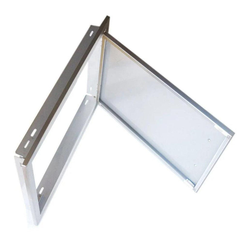 Sunstone Signature Series 17" x 24" Stainless Steel Beveled Frame Reversible Horizontal Door - Side View
