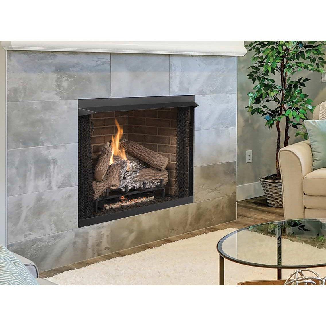 Superior VRT3142 42" Traditional Vent-Free Gas Fireplace With White St