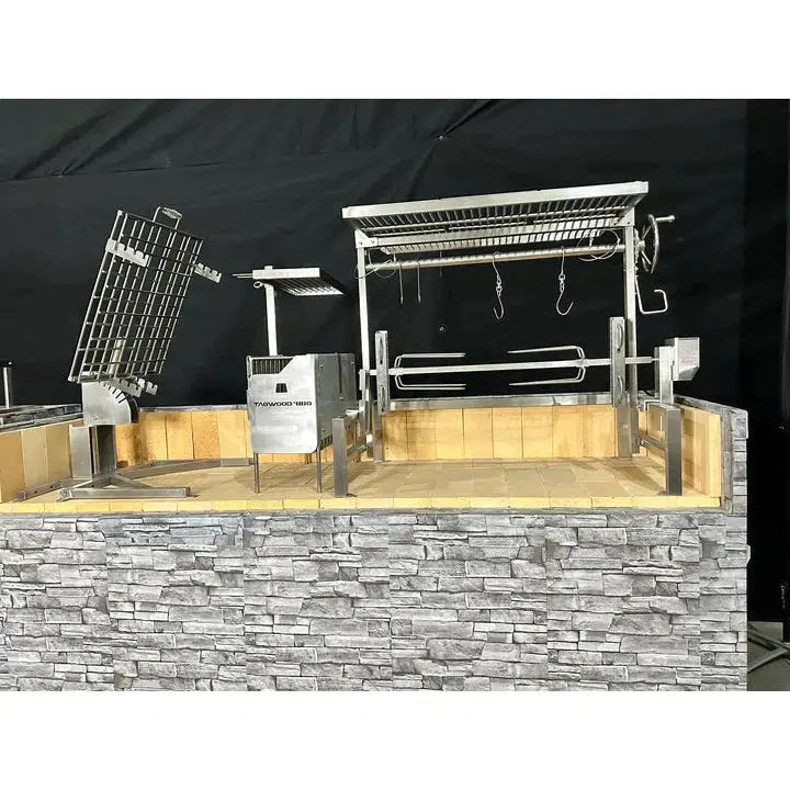 Tagwood BBQ 23" Stainless Steel Basement Grill - Side View