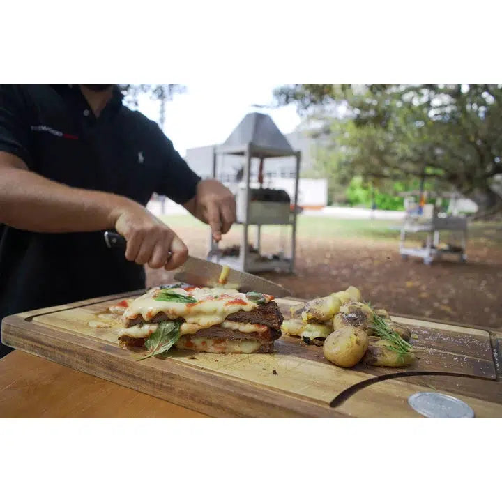 Tagwood BBQ 24" Edge-Grain Cutting and Carving Board - Components View