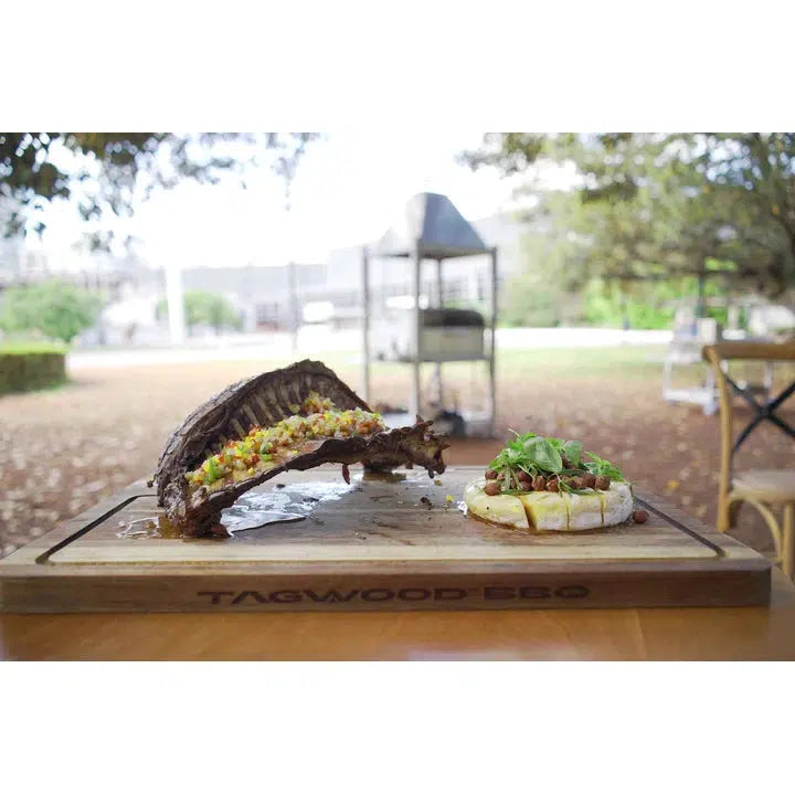 Tagwood BBQ 24" Edge-Grain Cutting and Carving Board - Scale View