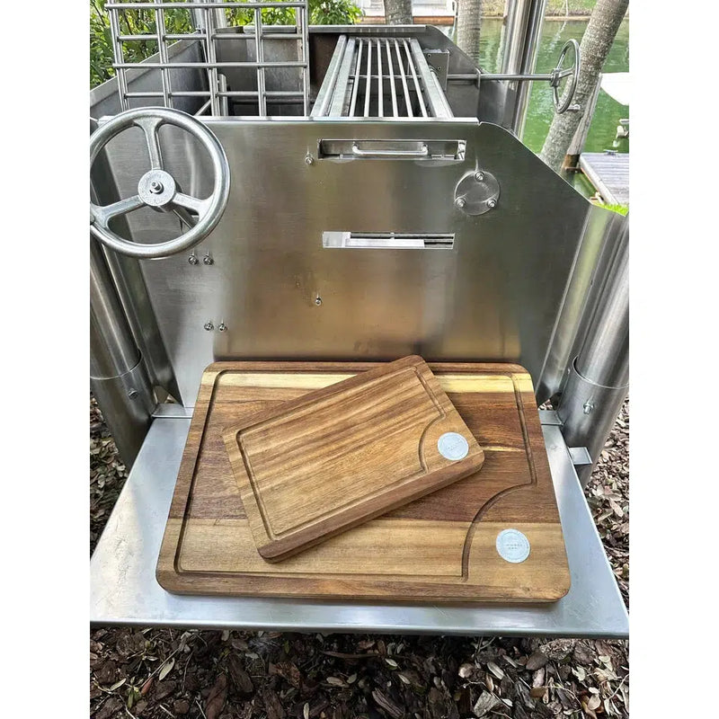 Tagwood BBQ 24" Edge-Grain Cutting and Carving Board - Side View