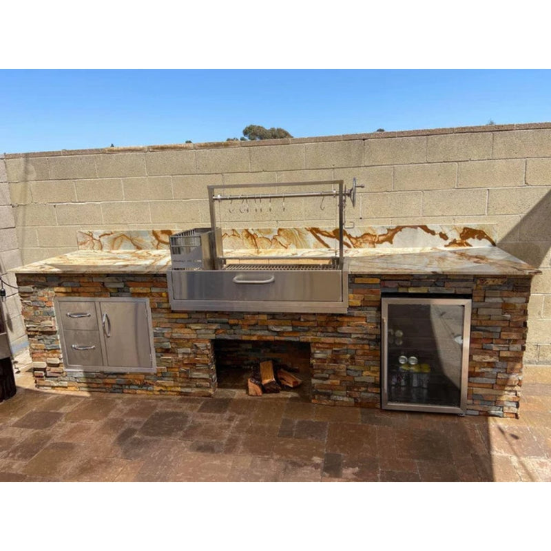 Tagwood BBQ 48" BBQ05SS All Stainless Steel Santa Maria Argentine Built-In Wood Fire & Charcoal Grill - Packaging View