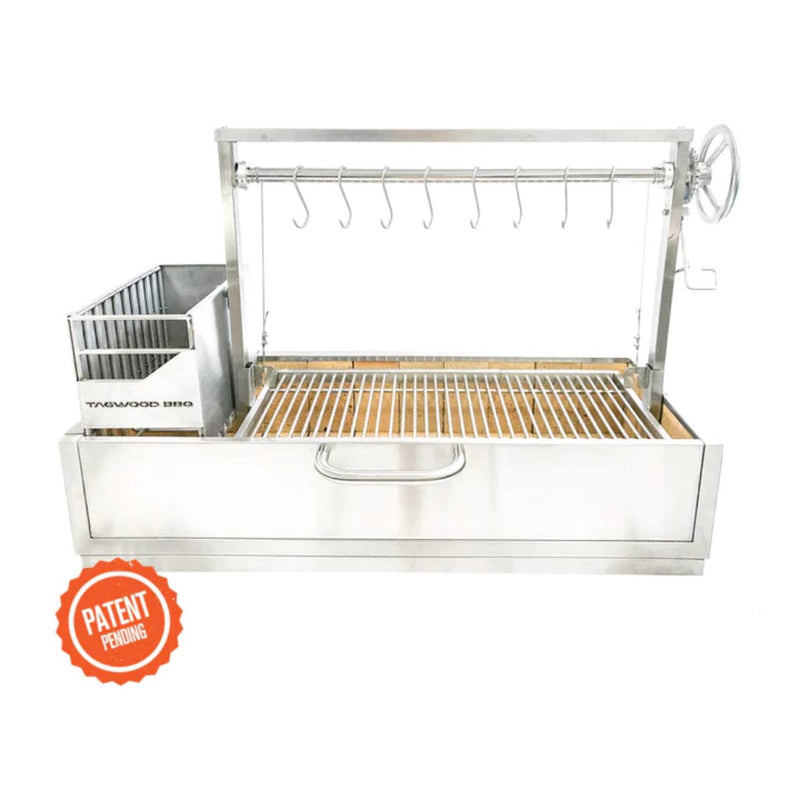 Tagwood BBQ 48" BBQ05SS All Stainless Steel Santa Maria Argentine Built-In Wood Fire & Charcoal Grill - Alternate View