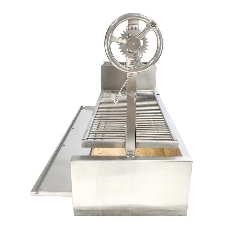 Tagwood BBQ 48" BBQ05SS All Stainless Steel Santa Maria Argentine Built-In Wood Fire & Charcoal Grill - Detail View