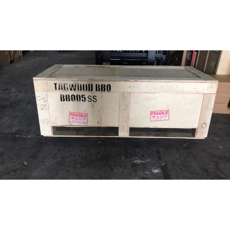 Tagwood BBQ 48" BBQ05SS All Stainless Steel Santa Maria Argentine Built-In Wood Fire & Charcoal Grill - Top View