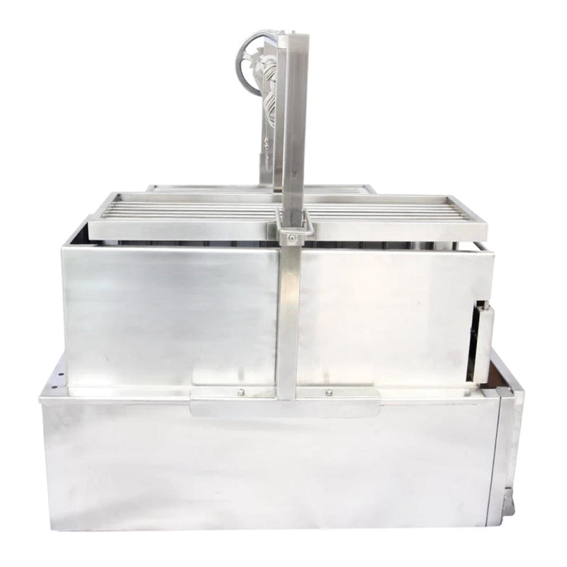 Tagwood BBQ 48" BBQ25SS All Stainless Steel XL Argentine Built-In Wood Fire & Charcoal Grill - Bottom View