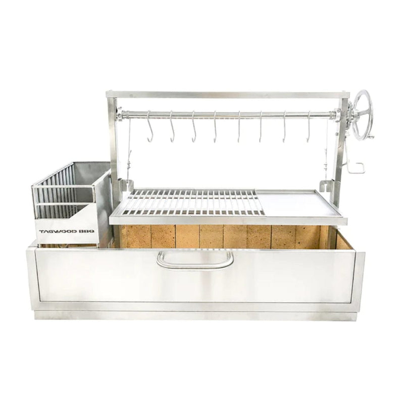 Tagwood BBQ 48" BBQ25SS All Stainless Steel XL Argentine Built-In Wood Fire & Charcoal Grill - Alternate View