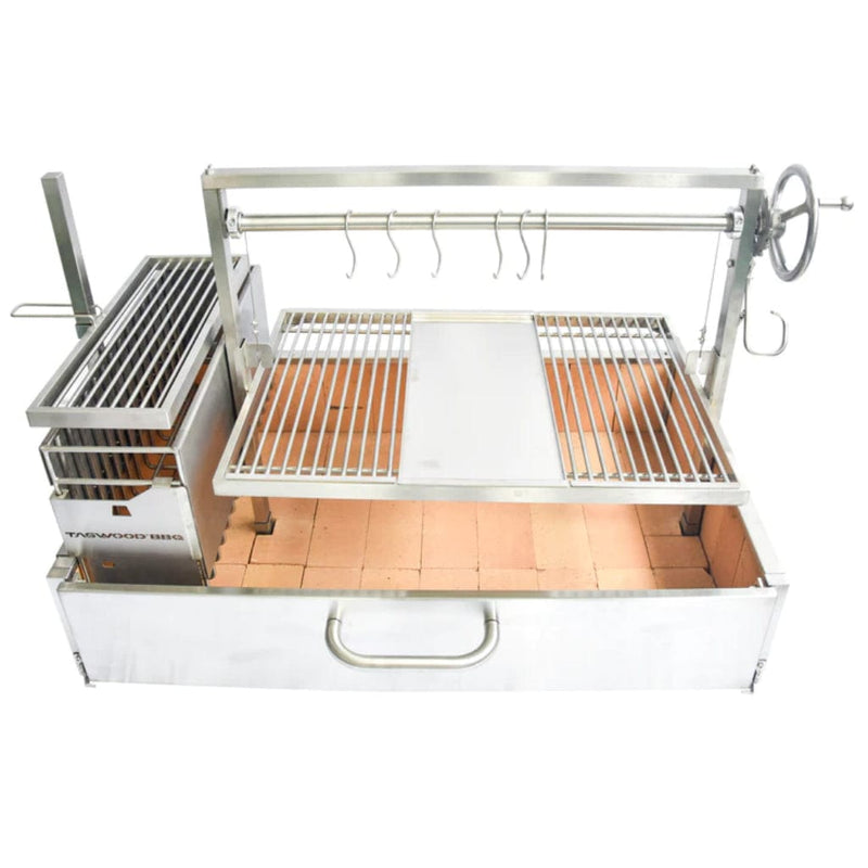 Tagwood BBQ 48" BBQ25SS All Stainless Steel XL Argentine Built-In Wood Fire & Charcoal Grill - Additional View