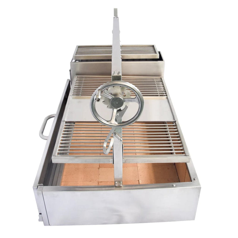 Tagwood BBQ 48" BBQ25SS All Stainless Steel XL Argentine Built-In Wood Fire & Charcoal Grill - Dimensions
