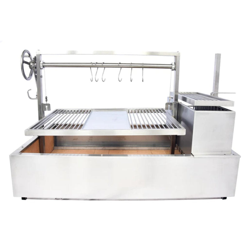 Tagwood BBQ 48" BBQ25SS All Stainless Steel XL Argentine Built-In Wood Fire & Charcoal Grill - Top View