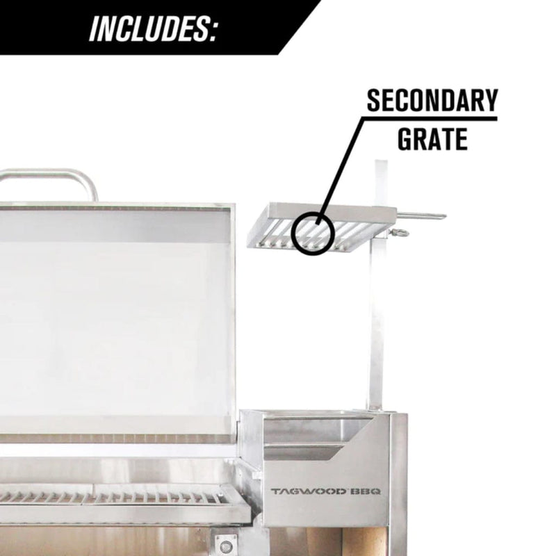 Tagwood BBQ 67" BBQ01SS All Stainless Steel Argentine Santa Maria Wood Fire & Charcoal Grill w/ Top Lid - Dimensions