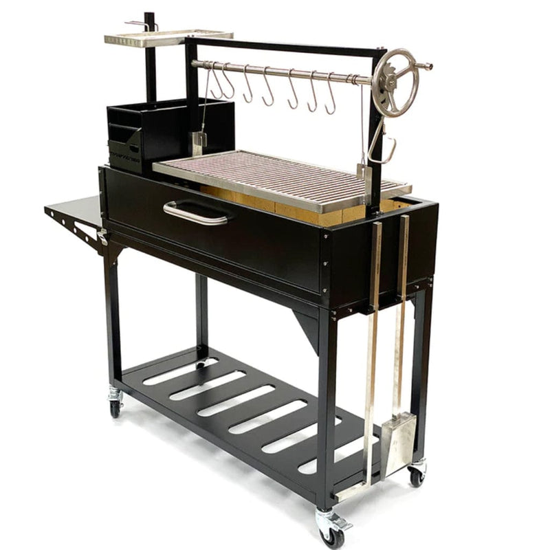 Tagwood BBQ 68" BBQ03SI Argentine Santa Maria Wood Fire & Charcoal Grill - Detail View