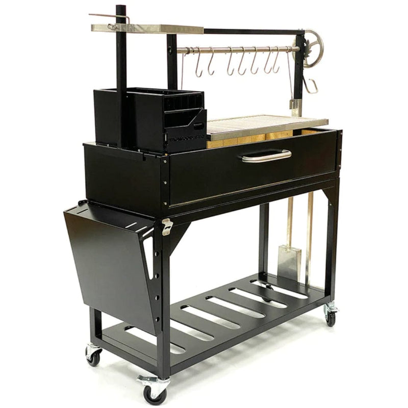 Tagwood BBQ 68" BBQ03SI Argentine Santa Maria Wood Fire & Charcoal Grill - Close-Up