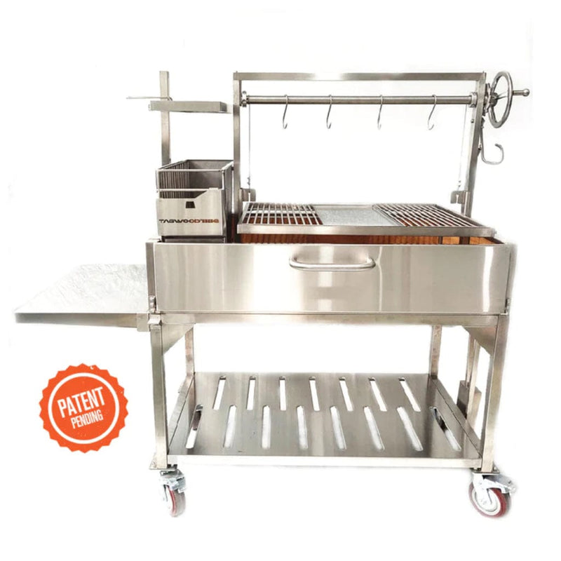 Tagwood BBQ 70" BBQ23SS All Stainless Steel XL Argentine Wood Fire & Charcoal Grill - Alternate View