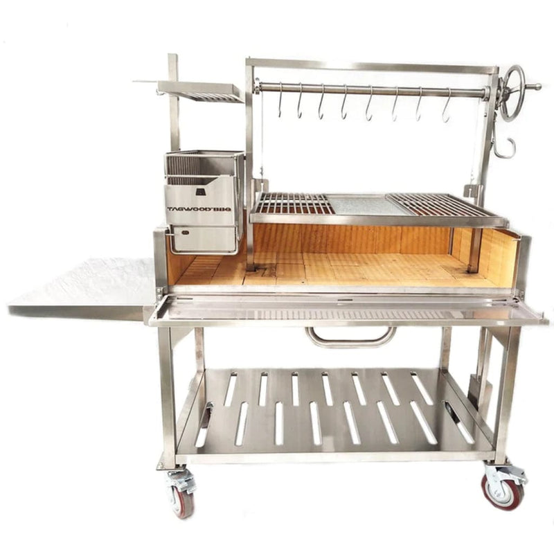 Tagwood BBQ 70" BBQ23SS All Stainless Steel XL Argentine Wood Fire & Charcoal Grill - Detail View