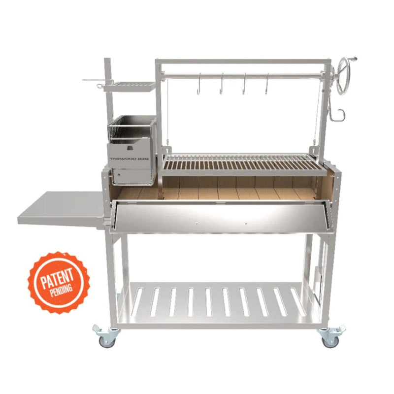 Tagwood BBQ Argentine Santa Maria BBQ03SS 68" Stainless Steel Wood Fire and Charcoal Gaucho Grill - Alternate View
