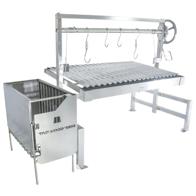 Tagwood BBQ Argentine Santa Maria BBQ09SS 40" Insert Style Stainless Steel Wood Fire and Charcoal Gaucho Grill With