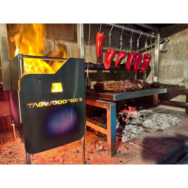 Tagwood BBQ Argentine Santa Maria BBQ09SS 40" Insert Style Stainless Steel Wood Fire and Charcoal Gaucho Grill With