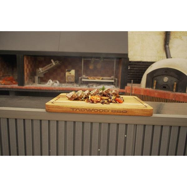 Tagwood BBQ Argentine Santa Maria BBQ09SS 40" Insert Style Stainless Steel Wood Fire and Charcoal Gaucho Grill With Round