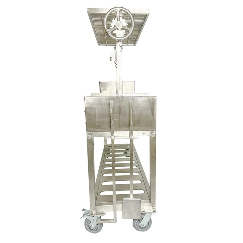 Tagwood BBQ BBQ06SS 92" Argentine Santa Maria Wood Fire and Charcoal Grill - Components View