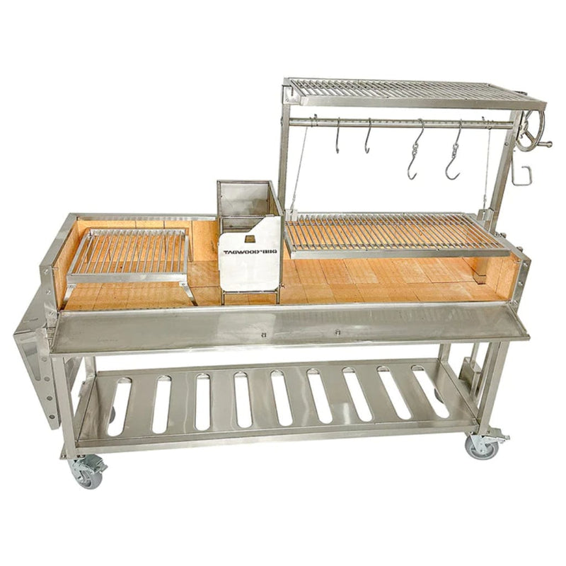 Tagwood BBQ BBQ06SS 92" Argentine Santa Maria Wood Fire and Charcoal Grill - Alternate View