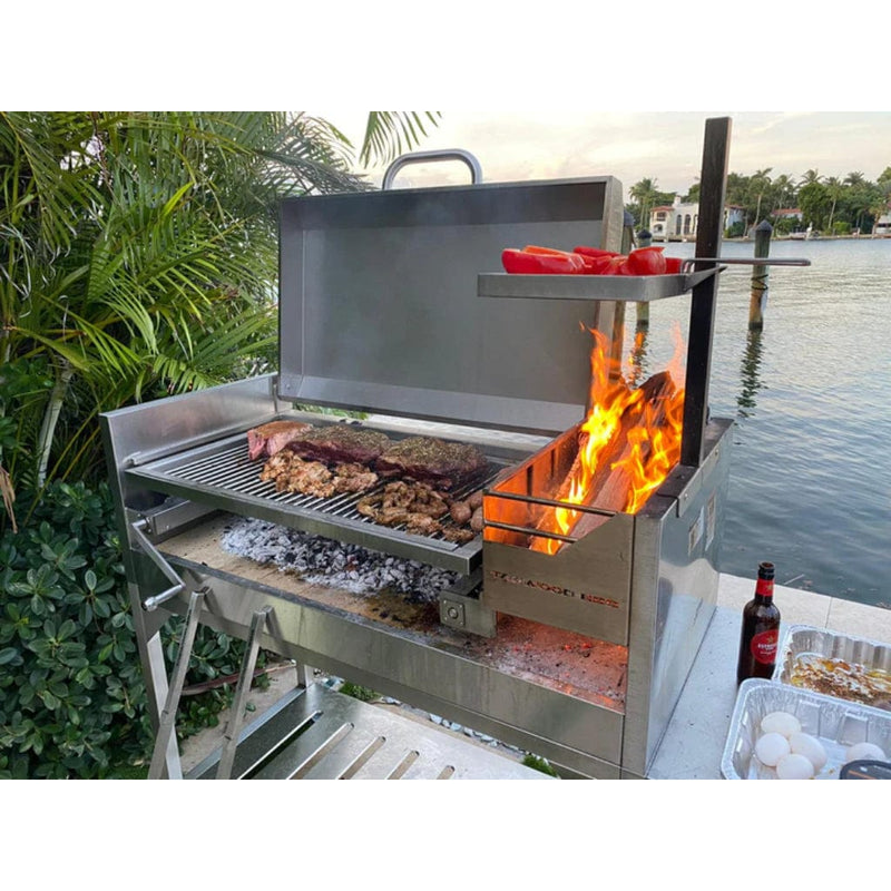 Tagwood BBQ Stainless Steel Height Adjustable Secondary Grate - Close-Up