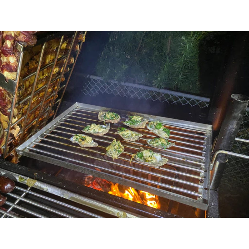 Tagwood BBQ Stainless Steel Height Adjustable Secondary Grate - Dimensions