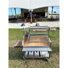 Tagwood BBQ Stainless Steel Round Warming Roof Grill for BBQ03SS and BBQ05SS Grills - Close-Up