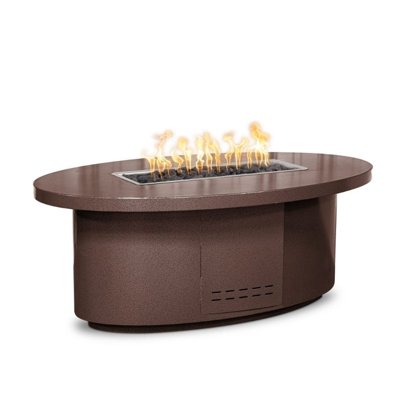 The Outdoor Plus 72" Vallejo Copper & Corten Steel & Stainless Steel Rectangle Fire Pit - Alternate View
