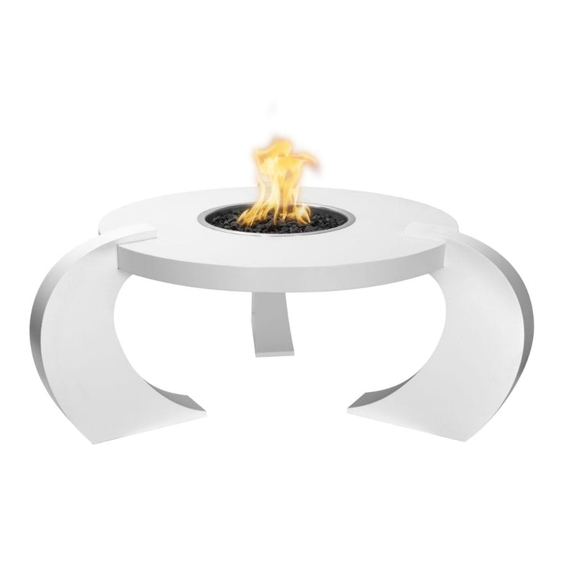 The Outdoor Plus 80" Frisco Copper & Corten Steel & Stainless Steel Fire Pit Table