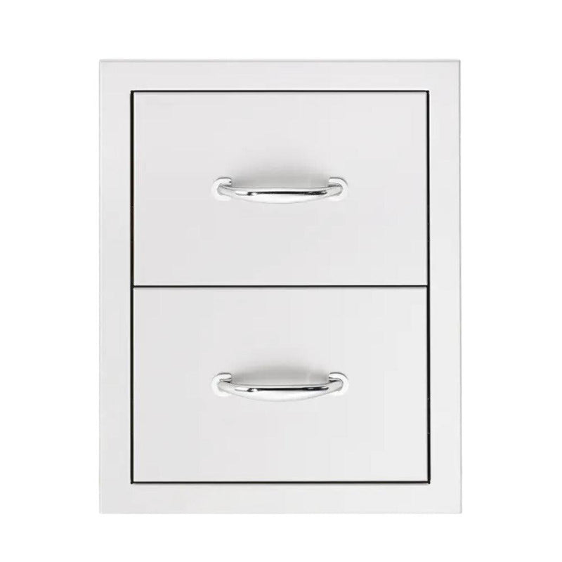 True Flame Grill True Flame 17" Stainless Steel Double Drawer Masonry Frame Return
