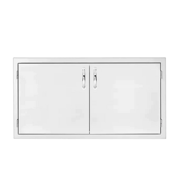 True Flame 36" Stainless Steel 2-Drawers Dry Storage Pantry and Access Door Combo
