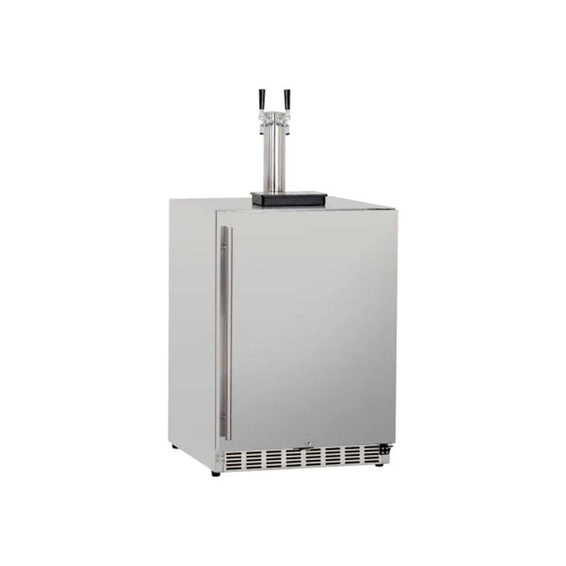 True Flame Grill True Flame 6.6c Deluxe Outdoor Rated Double Tap Kegerator - Completed