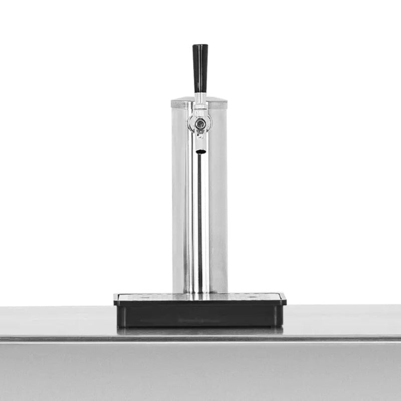 True Flame Grill True Flame 6.6c Deluxe Outdoor Rated Single Tap Kegerator - Completed - Detail View