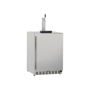 True Flame 6.6c Deluxe Outdoor Rated Single Tap Kegerator - Completed