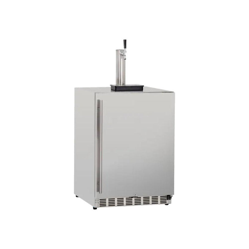 True Flame Grill True Flame 6.6c Deluxe Outdoor Rated Single Tap Kegerator - Completed