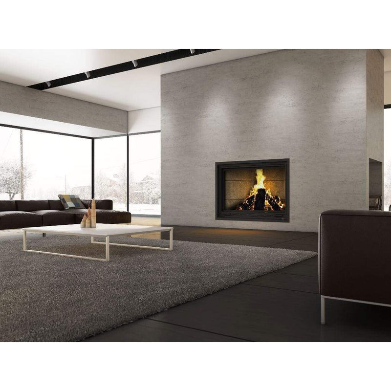 Valcourt Frontenac Clean Burning Decorative Wood Fireplace (including 4 Lengths of 8" X 36" Chimney) - Installation View