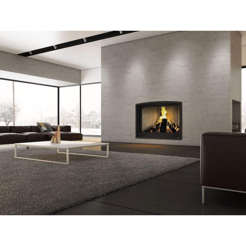 Valcourt Frontenac Clean Burning Decorative Wood Fireplace (including 4 Lengths of 8" X 36" Chimney) - Dimensions