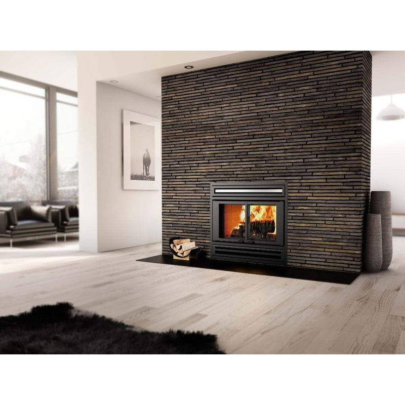 Valcourt Manoir Clean Burning Decorative Wood Fireplace (including 4 Lengths of 8" X 36" Chimney) - Alternate View