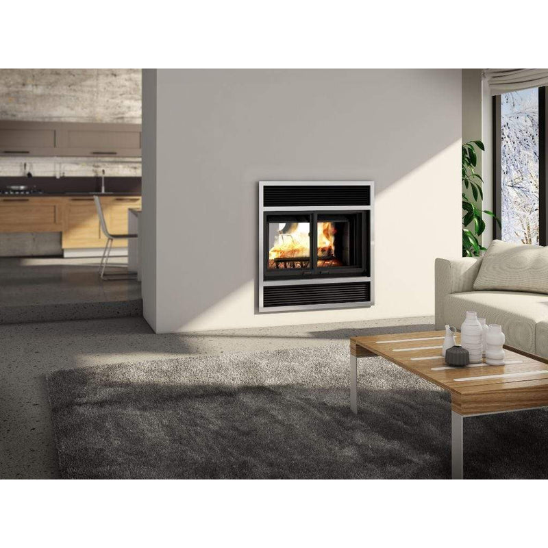 Valcourt Westmount See-Through Decorative Wood Fireplace (including 4 Lengths of 8" X 36" Chimney) - Alternate View
