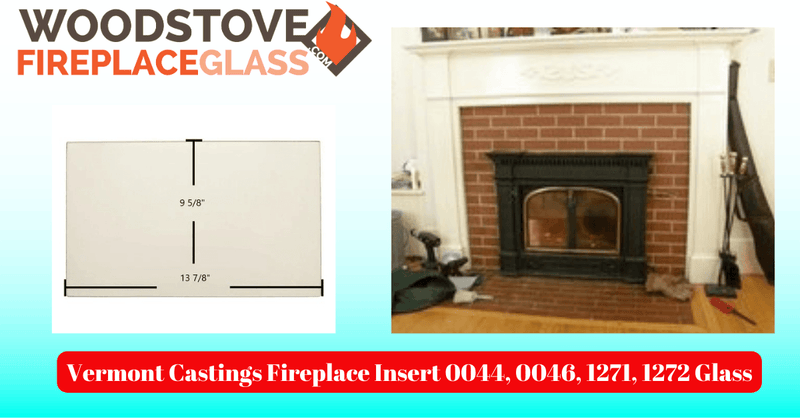 Vermont Castings Fireplace Insert 0044, 0046, 1271, 1272 Glass - Detail View